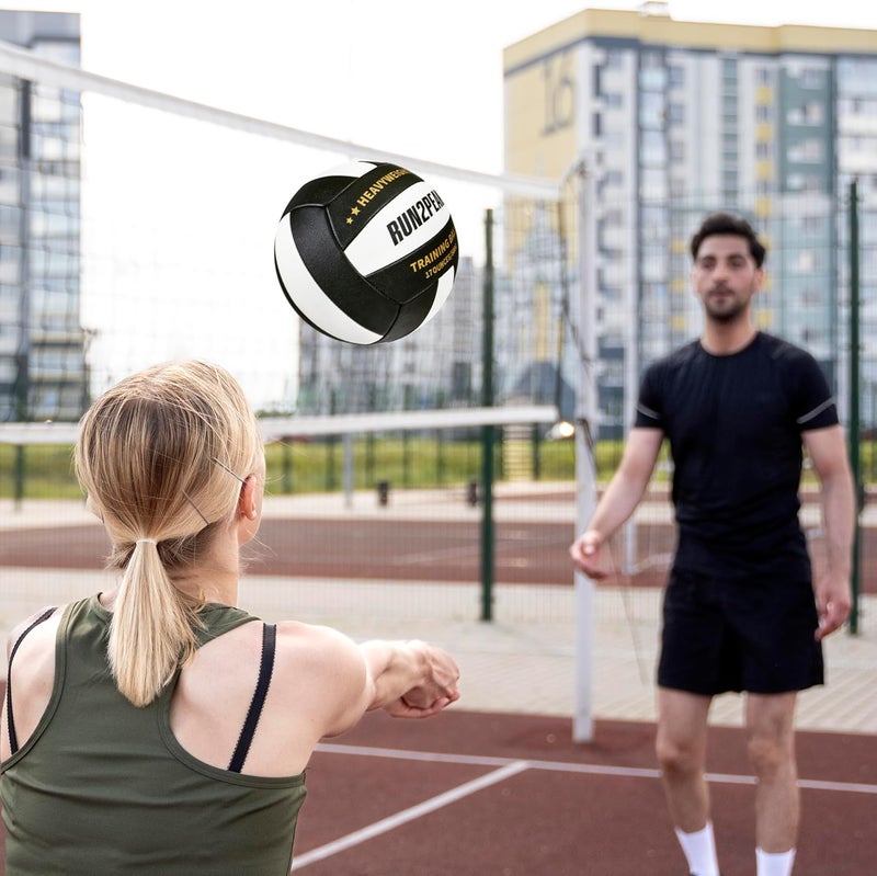 RUN2PEAK Setter Training Volleyball Official Size 5 Volleyballs Heavy Weight Ball PU Practice Volley Balls for Indoor Rebounder Equipment Setters Weighted Volleyball Setting Trainer - Image 5